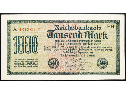 1000 Mark 1922-B-15520-1