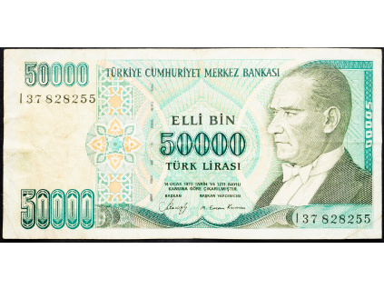 50000 Lirasi 1989-1994-B-15617-1
