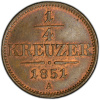 1/4 Krejcar 1851-PCGS-91-1