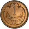 1 Haléř 1901-PCGS-121-1