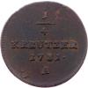 1/4 Krejcar 1781-E-11491-1