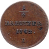 1/4 Krejcar 1782-E-11498-1