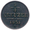 1/4 Krejcar 1851-E-1817-1