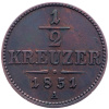 1/2 Krejcar 1851-E-1850-1