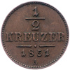 1/2 Krejcar 1851-E-1858-1