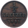 1/2 Krejcar 1851-E-1863-1