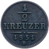 1/2 Krejcar 1851-E-1865-1