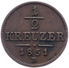 1/2 Krejcar 1851-E-1866-1