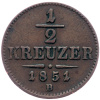 1/2 Krejcar 1851-E-1882-1