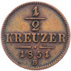 1/2 Krejcar 1851-E-1884-1