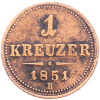 1 Krejcar 1851-E-1910-1