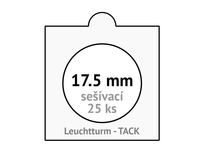 tack bile sesivaci mincovni ramecky na mince prumer 17 5 mm baleni 25 ks 5x5 cm leuchtturm 308815 lighthouse
