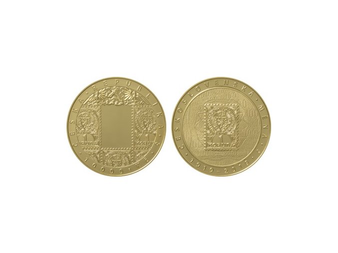 2019 10000 kc zlata pametni mince zavedeni ceskoslovenske meny 100 vyroci mimoradne razby au proof