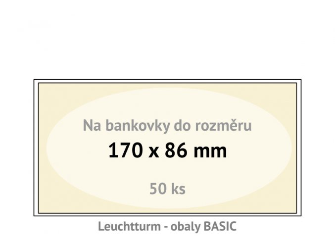 basic 170 kapsy na bankovky 170x86mm ochranne pouzdra obaly na papirove penize leuchtturm 341221