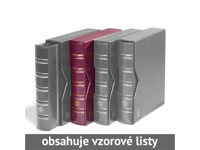 optima classic cervene mincovni album s kazetou 10 vzorovych listu leuchtturm 331276 lighthouse