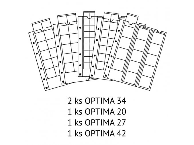 pruhledne albove listy optima sort vzorovy mix listu obaly folie optima vista leuchtturm 340973 lighthouse