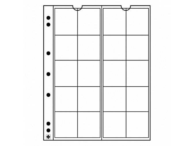 pruhledne albove listy numis 34 obaly na 20 minci do 34mm folie do albumu numis leuchtturm 338571 lighthouse