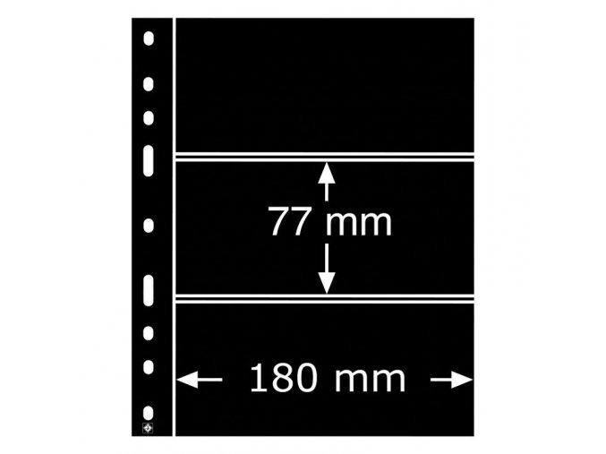 cerne albove listy optima 3s 3 kapsy na bankovky znamky certifikaty cerne obaly folie do alb optima leuchtturm 316307 lighthouse
