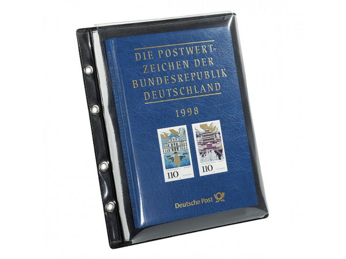 cerne extra pevne albove listy optima big 1 kapsa pro rocnikova alba mincovni sady komiksy certifikaty do 180x240x10 mm leuchtturm 313323 lighthouse