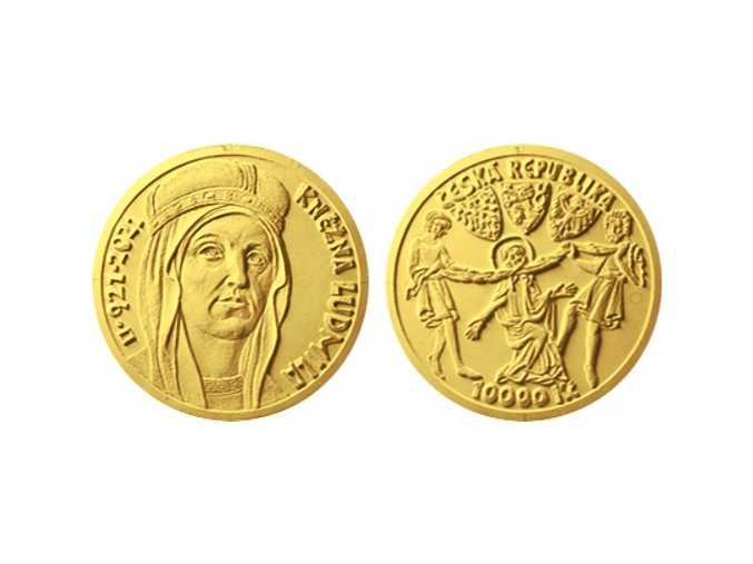 zlata mince 10000 kc knezna ludmila 1oz 2021
