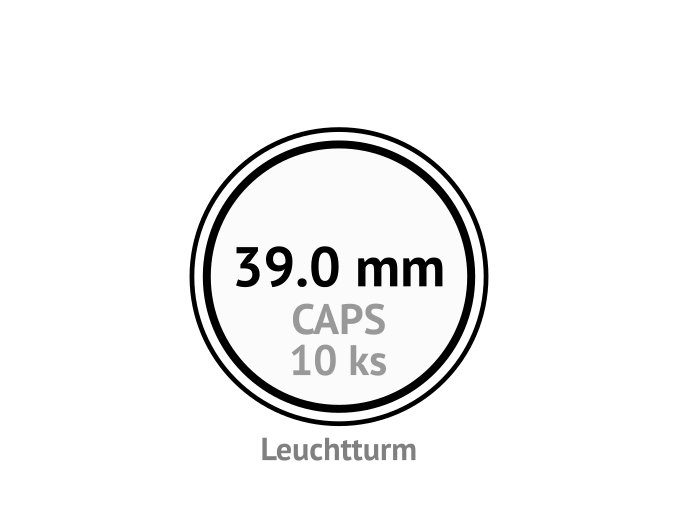 caps 39 mm kruhove kapsle na mince do 39mm mincovni bublinky kulate 10 ks leuchtturm 315148 lighthouse