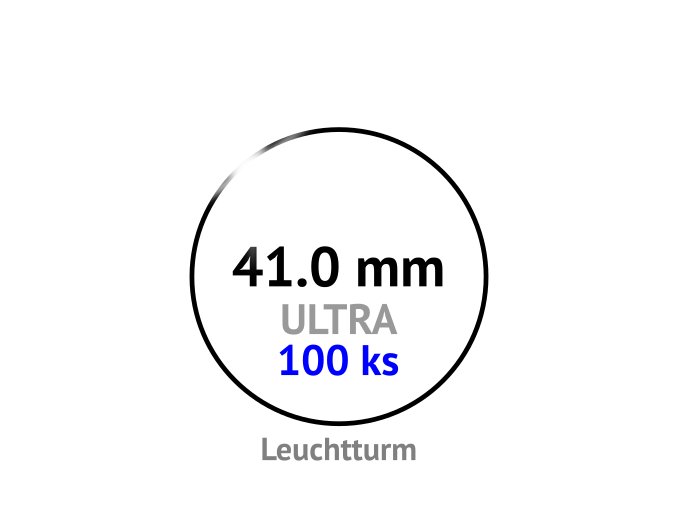 ultra 41 mm kruhove kapsle na mince do 41mm mincovni bublinky kulate 100 ks ultra premium leuchtturm 361333 lighthouse