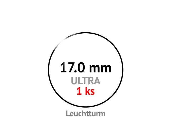 ultra 17 mm kruhova kapsle na mince do 17mm 1ks mincovni bublinka kulata 1 ks ultra premium leuchtturm 345018 1 lighthouse