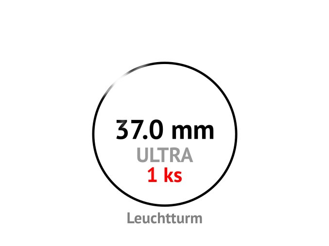 ultra 37 mm kruhova kapsle na mince do 37mm 1ks mincovni bublinka kulata 1 ks ultra premium leuchtturm 345045 1 lighthouse