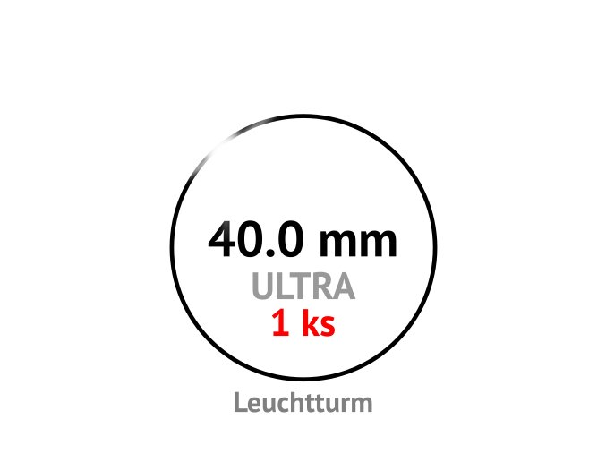 ultra 40 mm kruhova kapsle na mince do 40mm 1ks mincovni bublinka kulata 1 ks ultra premium leuchtturm 345048 1 lighthouse
