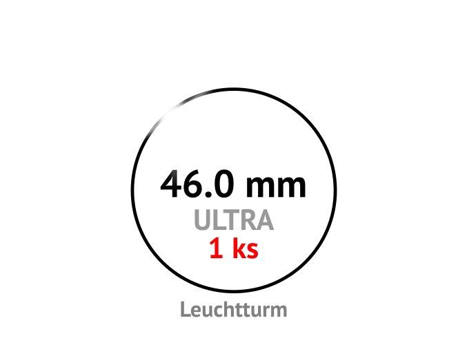 ultra 46 mm kruhova kapsle na mince do 46mm 1ks mincovni bublinka kulata 1 ks ultra premium leuchtturm 361326 1 lighthouse