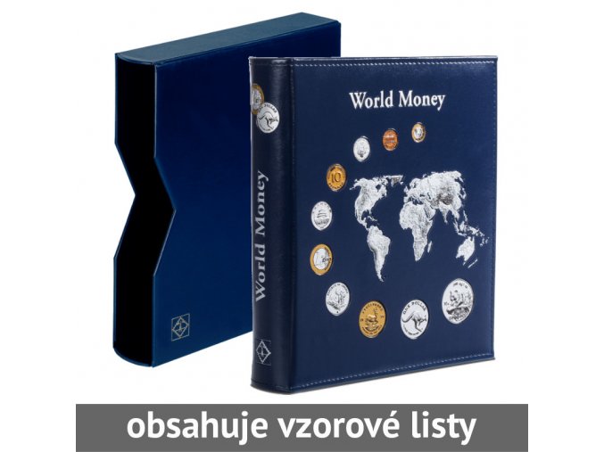 album optima world money tmave modre mincovni album s ochrannou kazetou leuchtturm 344959 lighthouse