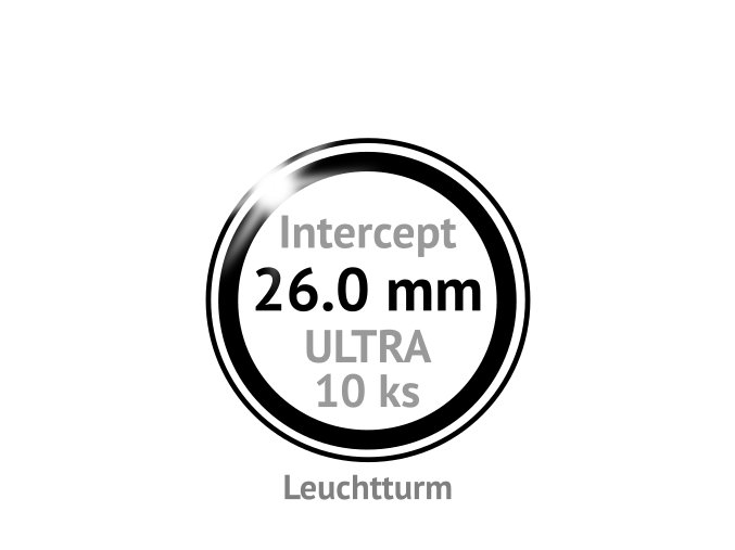 ultra intercept 26 mm kruhove kapsle na mince 26mm s cernou protikorozni ochrannou vlozkou proti oxidaci patine 10ks leuchtturm 359418 lighthouse