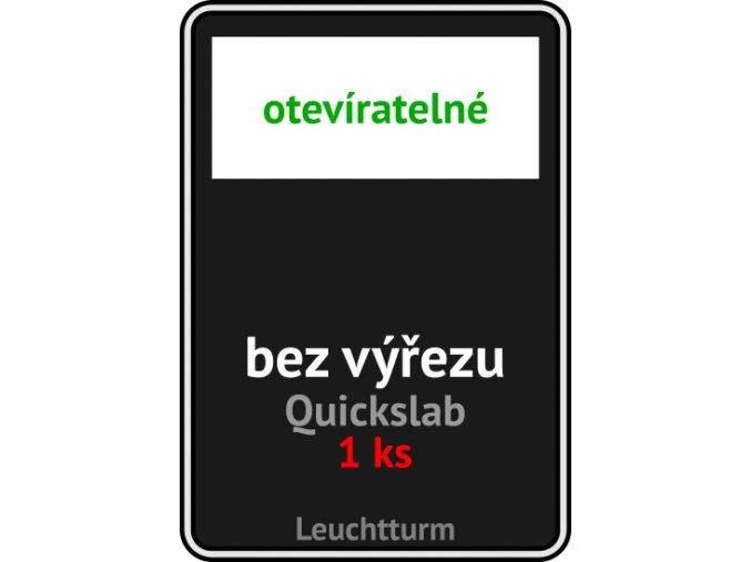 quickslab bez vyrezu opakovane oteviratelny slab na mince obdelnikova mincovni kapsle leuchtturm 346466 1ks lighthouse