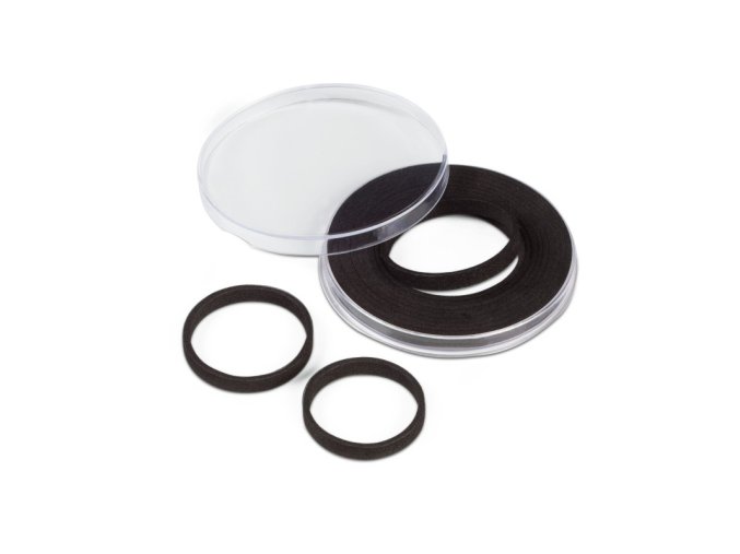caps xl grips 21 62 bublinky velke kruhove kapsle na velke mince medaile s cernou vlozkou s nastavitelnym prumerem vyrezu leuchtturm 347755