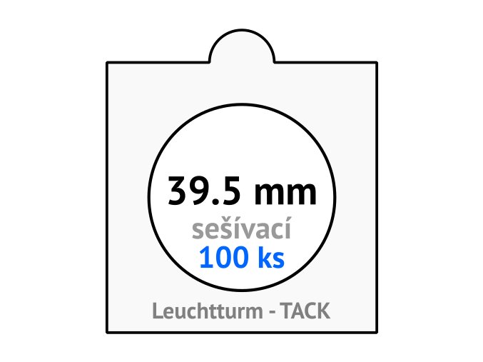 tack bile sesivaci mincovni ramecky na mince prumer 39 5 mm baleni 100 ks 5x5 cm leuchtturm 304831 lighthouse