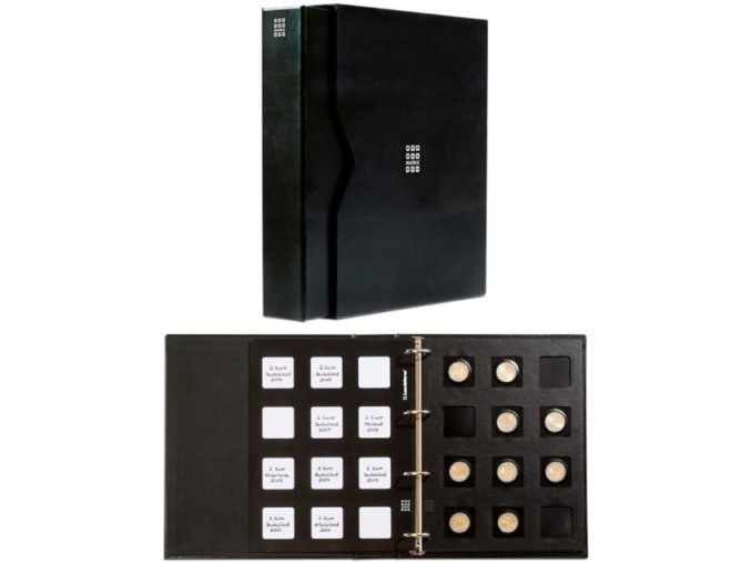 cerne mincovni album matrix poradac album ramecky mince 5 cernych zasuvnych tabulek leuchtturm 346627 lighthouse