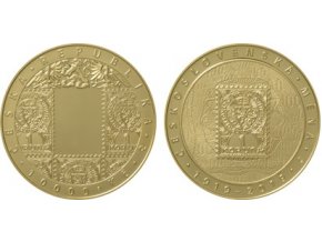 2019 10000 kc zlata pametni mince zavedeni ceskoslovenske meny 100 vyroci mimoradne razby au proof