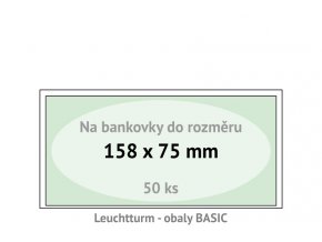 basic 158 kapsy na bankovky 158x75mm ochranne pouzdra obaly na papirove penize leuchtturm 344903