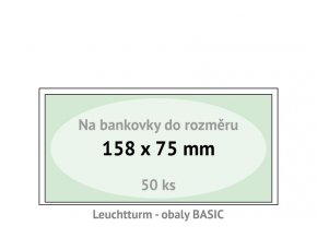 basic 158 kapsy na bankovky 158x75mm ochranne pouzdra obaly na papirove penize leuchtturm 344903