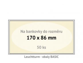 basic 170 kapsy na bankovky 170x86mm ochranne pouzdra obaly na papirove penize leuchtturm 341221