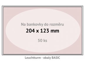 basic 204 kapsy na bankovky 204x123mm ochranne pouzdra obaly na papirove penize leuchtturm 341222