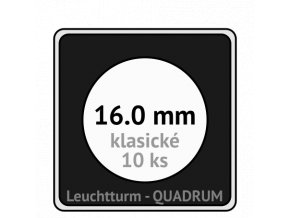 quadrum kapsle 16 mm na mince ctvercove bublinky mincovni pouzdra 50x50 mm 10ks leuchtturm 317149 lighthouse