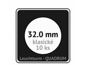 quadrum klasicke hranate kapsle 32 mm na mince ctvercove bublinky mincovni pouzdra 50x50 mm 10ks leuchtturm 312172 lighthouse