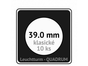 quadrum klasicke hranate kapsle 39 mm na mince ctvercove bublinky mincovni pouzdra 50x50 mm 10ks leuchtturm 319903 lighthouse