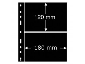 cerne albove listy optima 2s 2 kapsy na znamky bankovky certifikaty cerne obaly folie do alb optima leuchtturm 322646 lighthouse