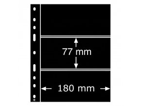cerne albove listy optima 3s 3 kapsy na bankovky znamky certifikaty cerne obaly folie do alb optima leuchtturm 316307 lighthouse