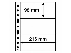 pruhledne albove listy easy grande 3c SH312 3 kapsy na bankovky pohledy certifikaty obaly grande folie leuchtturm 358074 lighthouse