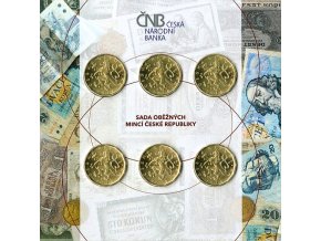 2019 sada 20kc 6ks 20 Kc mince CR Rok meny rok republiky zadni strana