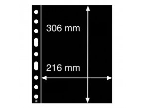 cerne albove listy grande 1s 1 kapsa na certifikaty znamky velke arsiky casopisy 216x306 mm leuchtturm 333555 lighthouse