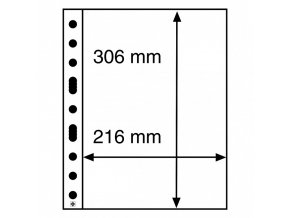 pruhledne albove listy grande 1c 1 kapsa na certifikaty znamky arsiky do 216x306 mm leuchtturm 321709 lighthouse